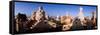 Architectural Details of Rooftop Chimneys, La Pedrera, Barcelona, Catalonia, Spain-null-Framed Stretched Canvas