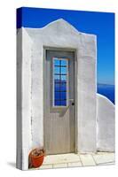 Architectural Details of Santorini - Traditional Cycladic Style-Maugli-l-Stretched Canvas