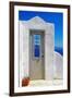 Architectural Details of Santorini - Traditional Cycladic Style-Maugli-l-Framed Photographic Print