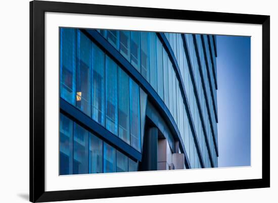 Architectural Details of the Modern Wsfs Bank Building in Downtown Wilmington, Delaware.-Jon Bilous-Framed Photographic Print