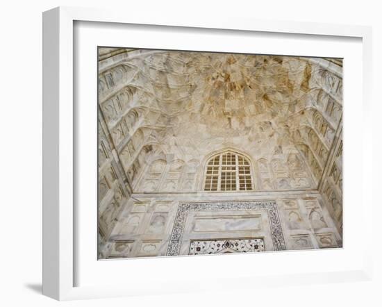 Architectural details, Taj Mahal, Agra, India-Adam Jones-Framed Photographic Print