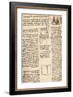 Architectural drawing, c1472-c1519 (1883)-Leonardo Da Vinci-Framed Giclee Print