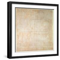 Architectural Drawing (Pencil on Paper)-Michelangelo Buonarroti-Framed Giclee Print