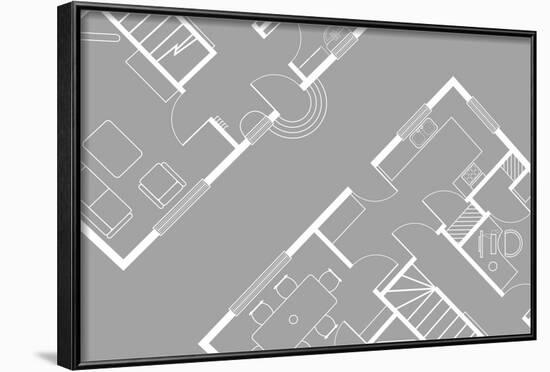 Architectural Drawing-jameschipper-Framed Art Print