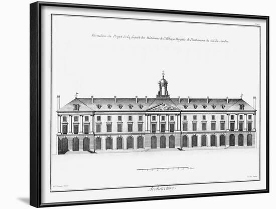 Architectural Elevation II-null-Framed Art Print