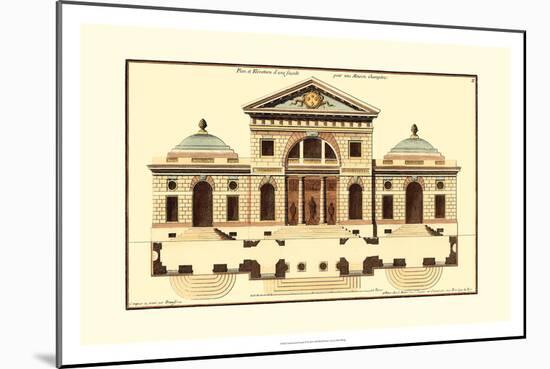 Architectural Facade VI-Jean Deneufforge-Mounted Art Print