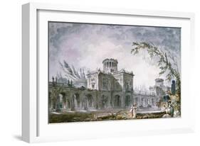 Architectural Fantasy, 1760-Hubert Robert-Framed Giclee Print