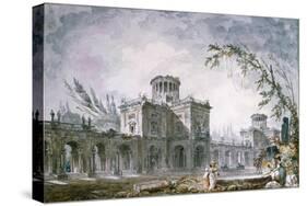 Architectural Fantasy, 1760-Hubert Robert-Stretched Canvas