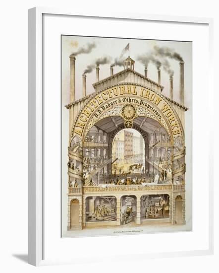Architectural Iron Works-null-Framed Giclee Print