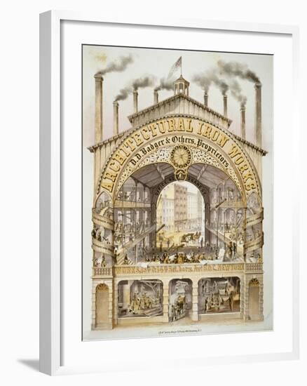 Architectural Iron Works-null-Framed Giclee Print