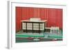 Architectural Model of Building-null-Framed Art Print