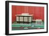 Architectural Model of Building-null-Framed Premium Giclee Print