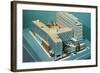 Architectural Model of Building-null-Framed Art Print