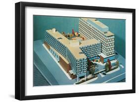 Architectural Model of Building-null-Framed Art Print