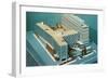 Architectural Model of Building-null-Framed Premium Giclee Print