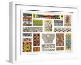 Architectural Ornaments, C19th Century-null-Framed Giclee Print