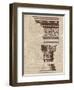 Architectural Rendering I Burlap-Hugo Wild-Framed Art Print