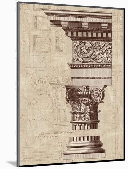 Architectural Rendering I Burlap-Hugo Wild-Mounted Art Print