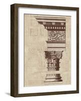 Architectural Rendering I Burlap-Hugo Wild-Framed Art Print