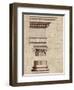 Architectural Rendering II Burlap-Hugo Wild-Framed Art Print