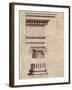 Architectural Rendering II Burlap-Hugo Wild-Framed Art Print