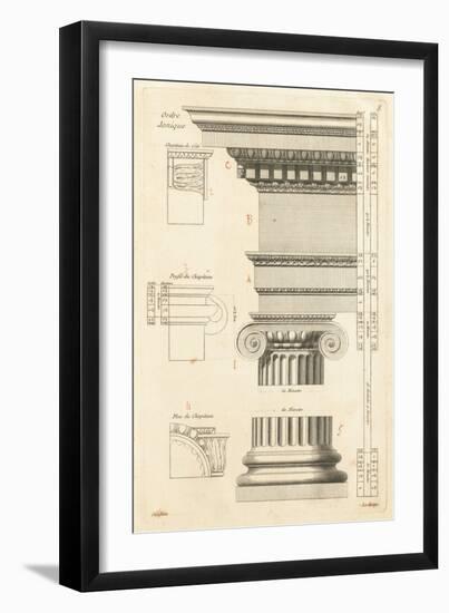 Architectural Rendering II Cream-Wild Apple Portfolio-Framed Art Print