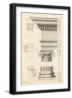 Architectural Rendering II Cream-Wild Apple Portfolio-Framed Art Print