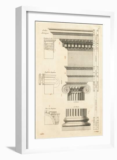 Architectural Rendering II Cream-Wild Apple Portfolio-Framed Art Print