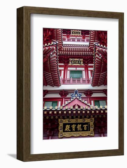 Architectural Roof Detail of the Buddha Tooth Relic Temple and Museum, South Bridge Road-Cahir Davitt-Framed Photographic Print