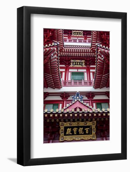 Architectural Roof Detail of the Buddha Tooth Relic Temple and Museum, South Bridge Road-Cahir Davitt-Framed Photographic Print