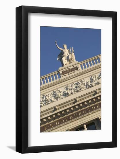 Architectural Sculpture on Burgtheater in Vienna-Jon Hicks-Framed Photographic Print