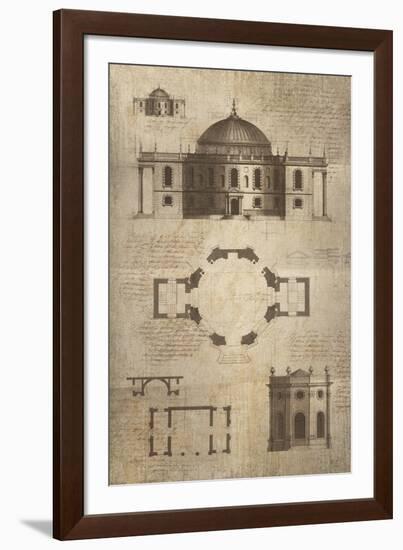 Architectural Sketch I-School of Padua-Framed Giclee Print