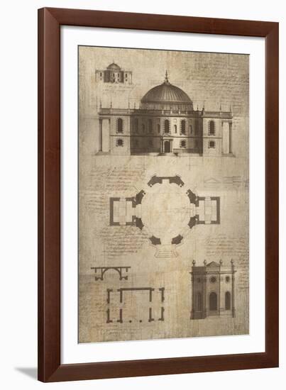 Architectural Sketch I-School of Padua-Framed Giclee Print