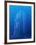 Architectural Sketch of High-Rise Building-katritch-Framed Art Print