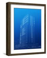 Architectural Sketch of High-Rise Building-katritch-Framed Art Print