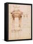 Architectural Study-Michelangelo Buonarroti-Framed Stretched Canvas