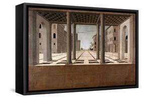 Architectural Veduta, C. 1490-Francesco di Giorgio Martini-Framed Stretched Canvas