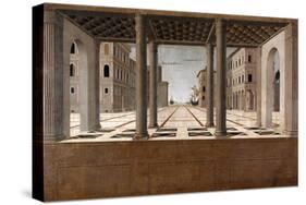 Architectural Veduta, C. 1490-Francesco di Giorgio Martini-Stretched Canvas