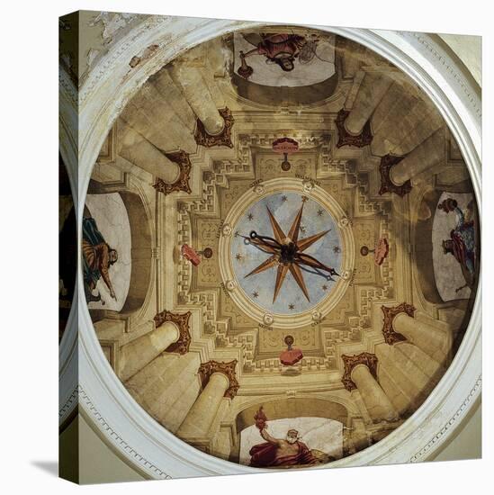 Architectural View, 1650-Luca Ferrari-Stretched Canvas