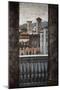 Architectural View, Detail from Frescoes-Baldassarre Peruzzi-Mounted Giclee Print