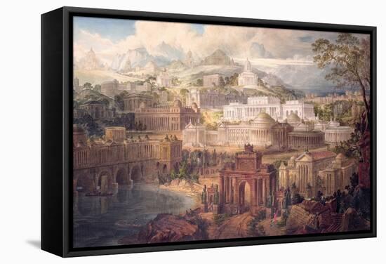 Architectural Visions of Early Fancy, in the Gay Morning of Youth, and Dreams in the Evening of…-Joseph Michael Gandy-Framed Stretched Canvas