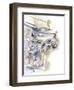 Architectural Watercolor Sketch I-Ethan Harper-Framed Art Print