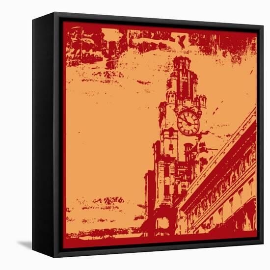 Architecturall Grunge-Petrafler-Framed Stretched Canvas