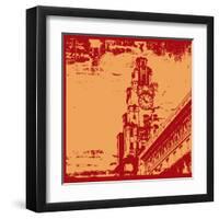 Architecturall Grunge-Petrafler-Framed Art Print