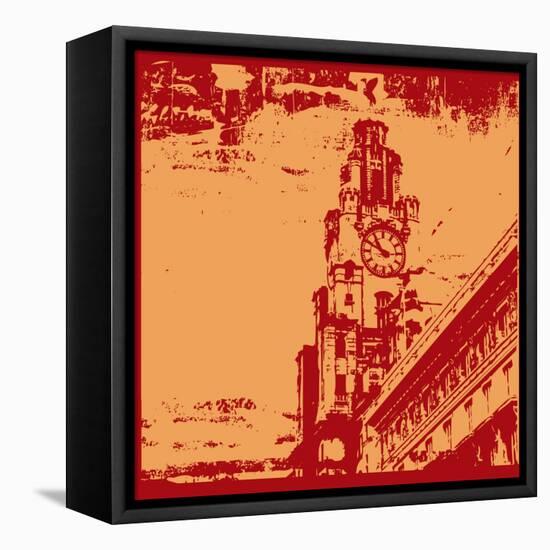 Architecturall Grunge-Petrafler-Framed Stretched Canvas