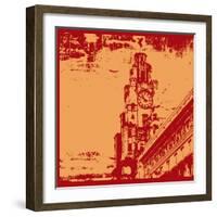 Architecturall Grunge-Petrafler-Framed Art Print