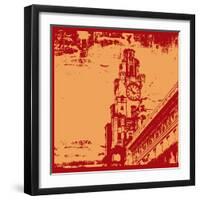 Architecturall Grunge-Petrafler-Framed Art Print