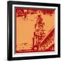 Architecturall Grunge-Petrafler-Framed Art Print