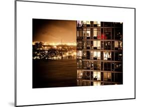 Architecture and Building in Downtown Manhattan by Night-Philippe Hugonnard-Mounted Art Print