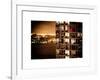 Architecture and Building in Downtown Manhattan by Night-Philippe Hugonnard-Framed Art Print